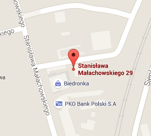 mapa z siedzibą